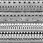 Papel de Parede Ethnic Preto e Branco 3,00m X 59cm