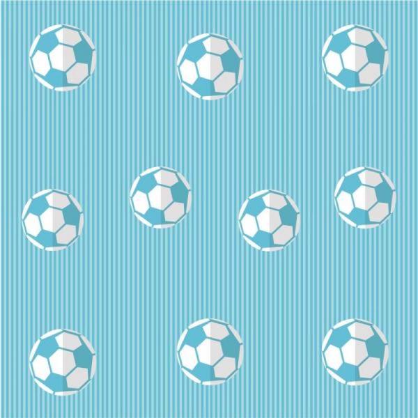 Papel de Parede Infantil Futebol Azul