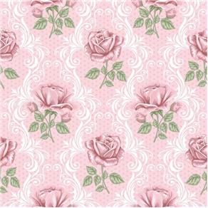 Papel de Parede Rosas Arabesco 3,00m X 59cm