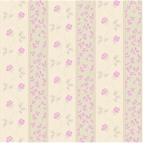 Papel de Parede Vinilico Creme - Rosa - REF Yl203043