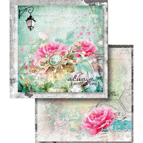 Papel Scrapbook Dupla Face Always e Rosas Lscd-369 - Litocart