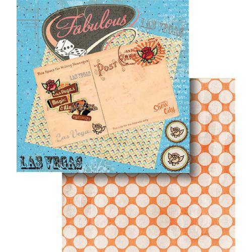 Papel Scrapbook Dupla Face Las Vegas Lscd-358 - Litocart