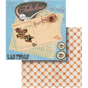 Papel Scrapbook Dupla Face Las Vegas LSCD-358 - Litocart