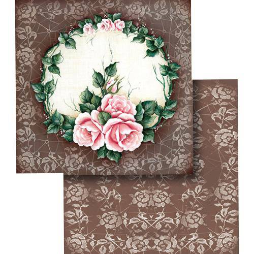 Papel Scrapbook Dupla Face Rosas Lscd-350 - Litocart