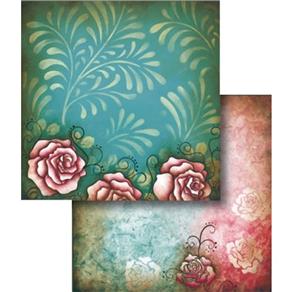 Papel Scrapbook Dupla Face Rosas LSCD-262 - Litocart