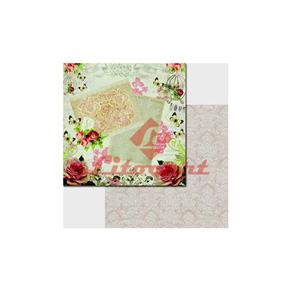 Papel Scrapbook Duplo Flores LSCD-200 Litocart