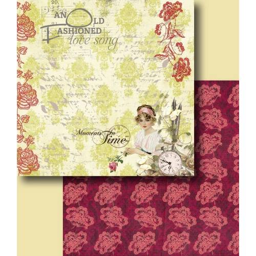 Papel Scrapbook Duplo Flores LSCD-235 Litocart