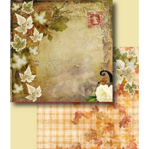 Papel Scrapbook Duplo Flores LSCD-227 Litocart