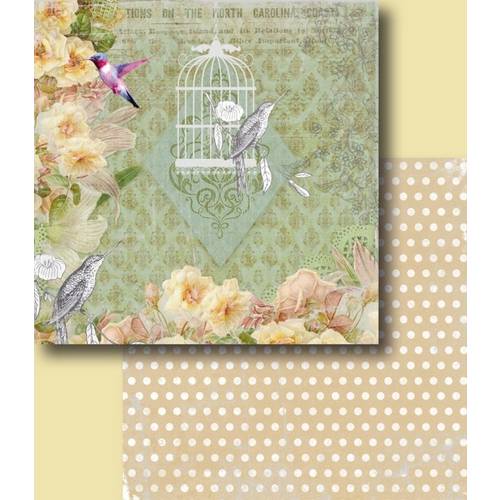 Papel Scrapbook Duplo Flores LSCD-228 Litocart