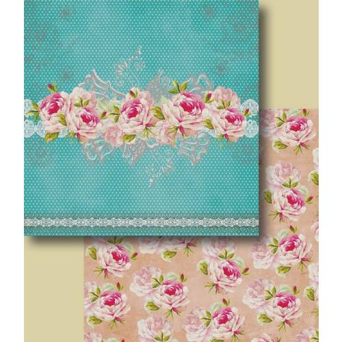 Papel Scrapbook Duplo Flores Lscd-229 Litocart