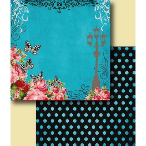 Papel Scrapbook Duplo Flores LSCD-232 Litocart