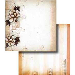 Papel Scrapbook Folha Dupla Flores LSCD-242 - Litocart