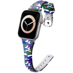 Para a Apple iWatch 1/2/3/4/5 Watch Band Silicone impresso Apple Watch Strap Banda