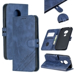 Para G6 MOTO jogar -E5 Denim padrão sólido Virar a cores Carteira PU Couro Telefone protecção com Buckle & Bracket