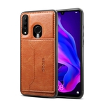 Cynthia New Para HUAWEI P30 Lite / NOVA 4E Retro PU Titular Carteira de couro pé antiderrapante caso do celular à prova de choque de telefone