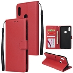 Para HUAWEI Honor 8A Overseas Edição / Y6 2019 com Fingerprint Buraco Flip-tipo Phone Case protetor de couro com 3 Card Posição Buckle projeto da tampa do telefone