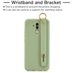 Para HUAWEI MATE 20 lite-Maimang 7 Simples sólido Corda Cor Chic pulso Matte TPU anti-risco antiderrapante caso capa protetora Voltar Redbey