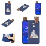 Para HUAWEI MATE 20lite / MAIMANG 7 3D colorido bonito pintada animal TPU anti-risco antiderrapante capa protetora tampa traseira