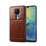 Para HUAWEI MATE 20X 2 em 1 Retro PU carteira de couro pé antiderrapante caso do celular à prova de choque de telefone