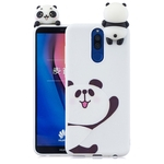 Para HUAWEI MATE 10 Lite Colorido 3D bonito pintado animal TPU anti-risco antiderrapante capa protetora tampa traseira