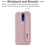 Para HUAWEI MATE 10 lite-Maimang 6 Simples sólido Corda Cor Chic pulso Matte TPU anti-risco antiderrapante caso capa protetora Voltar