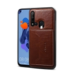 Para HUAWEI NOVA 5I-P20 LITE 2019 Retro PU carteira de couro Cartão de Suporte Suporte antiderrapante à prova de choque caso de telefone celular