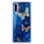 Para HUAWEI P30 Moda Cor pintado Epoxy da folha de ouro TPU anti-risco antiderrapante capa protetora tampa traseira