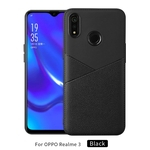 Para Huawei Nova 3i-p Smart Plus Stylish Leather Negócios Estilo Grain Tampa Traseira Antiderrapante Non À Prova De Choque Tpu Completa Estojo De Proteção