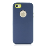 Para iPhone 5 / 5S / SE 3 em 1 Moda Cor Doce PC-queda Anti Caso + Silicone Dustproof Voltar protecção Gostar