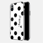 Para iPhone 6 / padrão 6S Moda de Ondas de Cor Borda suave Vidro Proteção Integral Anti-queda Phone Case