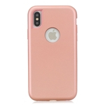 Para iPhone XR 3 em 1 Moda doce cor queda Anti-Case PC + silicone Dustproof Voltar protecção