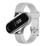 Para MI Pulseira Fitness inteligente à prova d'água Taxa De Coração Pulseira de metal Smart Watch