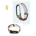 Para Millet Pulseira 3 Pulseira Pu microfibra couro Strap Metal Shell