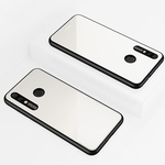 Para o Caso HUAWEI P20 lite-NOVA 3E simples cor sólida Acrílico encosto + TPU Borda suave anti-risco Anti-queda de protecção Voltar