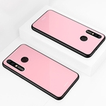 Para o Caso HUAWEI P20 lite-NOVA 3E simples cor sólida Acrílico encosto + TPU Borda suave anti-risco Anti-queda de protecção Voltar