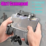 Para PUBG Gamepad Do Telefone Móvel 4 em 1 Dobrável Titular Controlador de Jogo de Metal Disparador Atirador Para Android IOS Smartphone