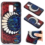 Viva Modelo mais recente Presente Para Samsung A6 2018 TPU fosco Luxo 3D Relief Soft Case tampa traseira