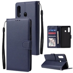 Para Samsung A60-M40-type Carteira bolsa protectora PU de couro com fivela Posição & 3 Card