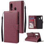 Mobile phone cover Para Samsung A60-M40-type Carteira bolsa protectora PU de couro com fivela Posição & 3 Card