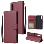 Para Samsung A70 tipo carteira bolsa protectora PU de couro com fivela Posição & 3 Card Mobile phone cover