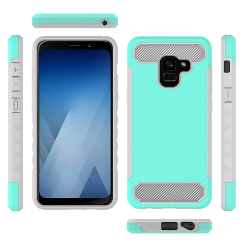 Para Samsung A8 Plus Pc + Silicone 2 em 1 Capa Case Proteção