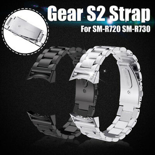 Para Samsung Gear S2 Classic Sm-r732 20mm Watchband Aço Inoxidável Substituir