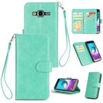 Para Samsung J3 2018 US Versão Completa Phone Case à prova de choque tampa protetora com 9 cartão Slots Suporte Lanyard