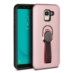 Viva Modelo mais recente Presente Para Samsung J4 2018 (versão européia) de forma original anel de dedo Caixa do telefone do PC Luxo + Titular TPU desktop Shell