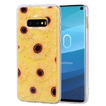 Para Samsung S10 E Fashion cor pintada Epoxy da folha de ouro TPU anti-risco antiderrapante capa protetora tampa traseira