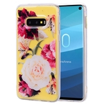 Para Samsung S10 E Fashion cor pintada Epoxy da folha de ouro TPU anti-risco antiderrapante capa protetora tampa traseira