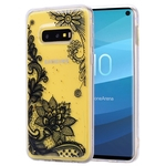 Para Samsung S10 E Fashion cor pintada Epoxy da folha de ouro TPU anti-risco antiderrapante capa protetora tampa traseira