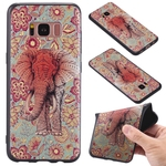 Para TPU fosco Samsung S8 Luxo 3D Relief Soft Case tampa traseira