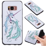 Para TPU fosco Samsung S8 Luxo 3D Relief Soft Case tampa traseira