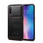 Para Xiaomi 9 Retro PU Titular Carteira de couro pé antiderrapante caso do celular à prova de choque de telefone